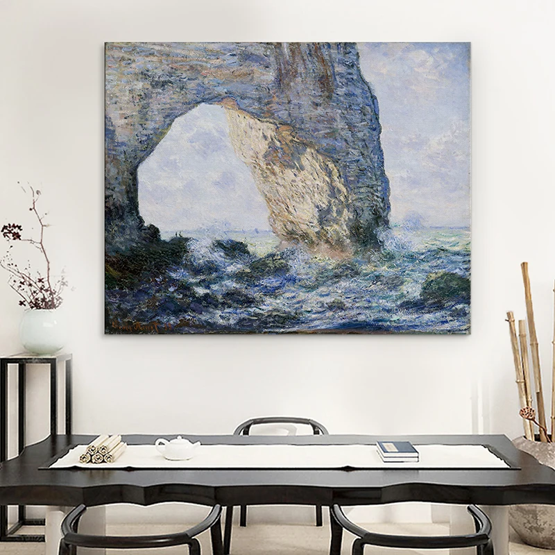 Классический художественный пейзаж Monet манекен печать на холсте Постер для