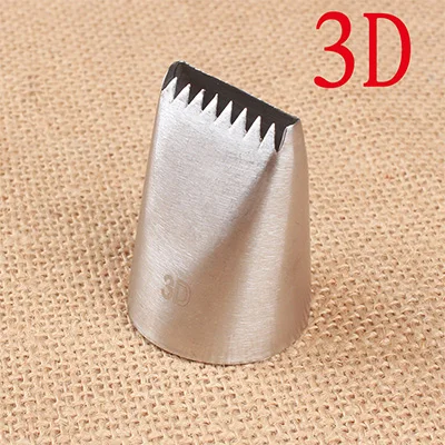 3D 3D#47#48# 1D Набор насадок для украшения торта Кондитерские глазури трубопровода сопла из нержавеющей стали однорядные цветочные корзины сопла в - Цвет: 3D