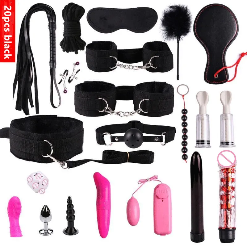 Эротические аксессуары для взрослых БДСМ секс связывание набор наручники зажимы