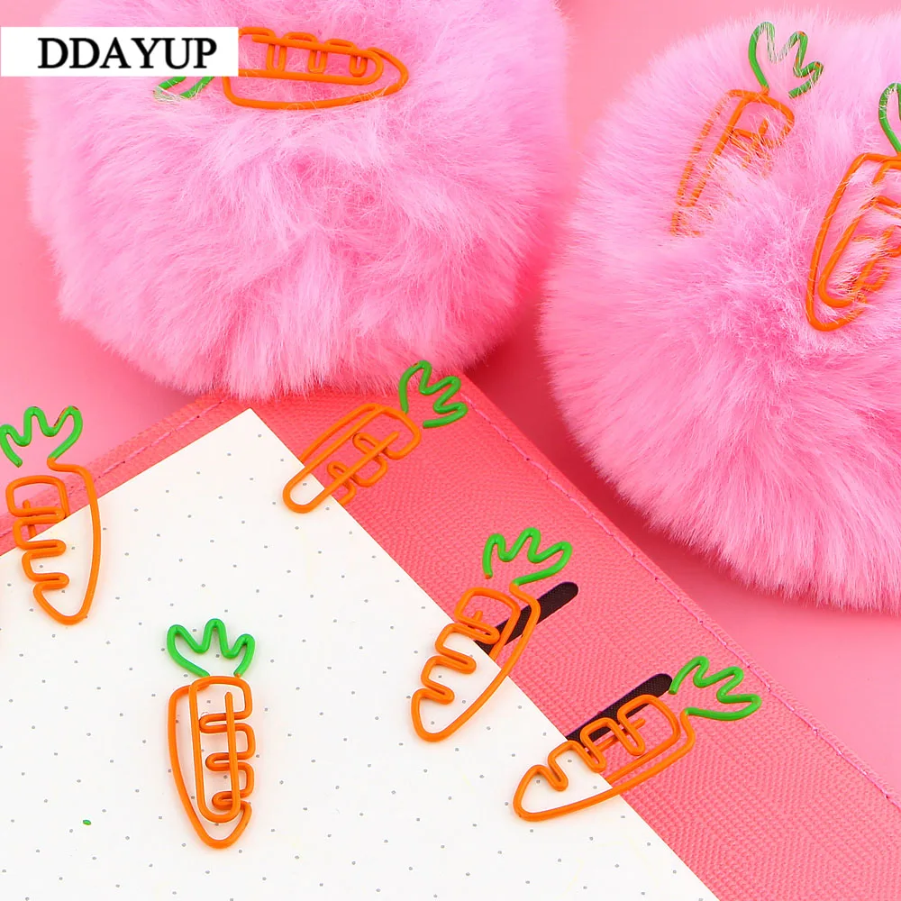 10 шт./партия Kawaii милые металлические овощные зажимы для моркови редиски фрукты