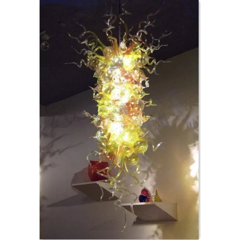 

LED Bulbs Amber 100% handmade Blown Glass Chandelier Lightings