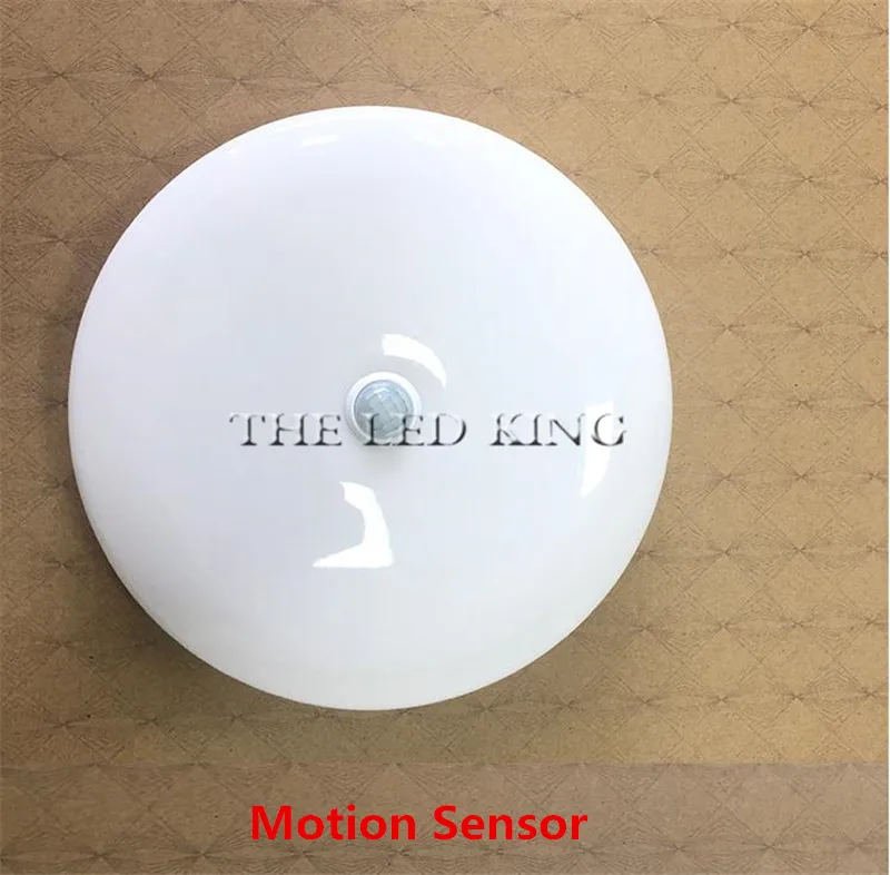 Motion Sensor Светодиодный потолочный светильник 50 Вт 18 Вт PIR датчик движения лампа поверхностного монтажа Авто Smart Sounds control AC 110 В 220 В Круглая панель света - Цвет корпуса: Motion Sensor