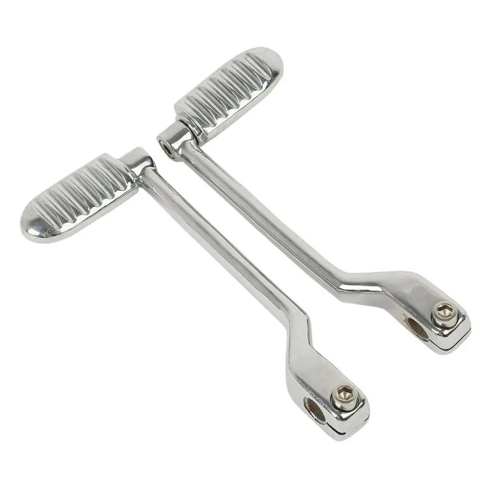 

1 пара Передний Задний рычаг переключения для носка мотоцикла, набор педалей для пятки для Harley Touring Trike Softail FL 1986-2017 Chrome