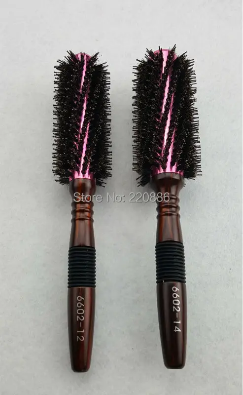 Профессиональная термостойкая деревянная расческа Al баррель круглая щетка для