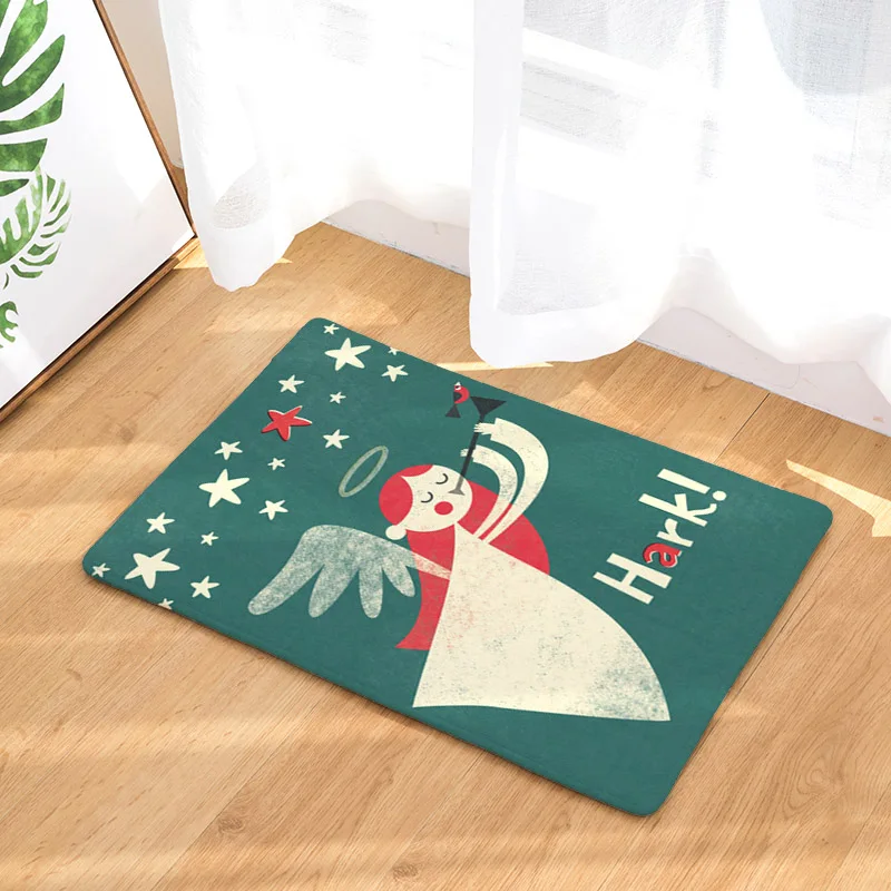Smiry лестница Главная Вход ДОБРО ПОЖАЛОВАТЬ передней двери коврик Рождество
