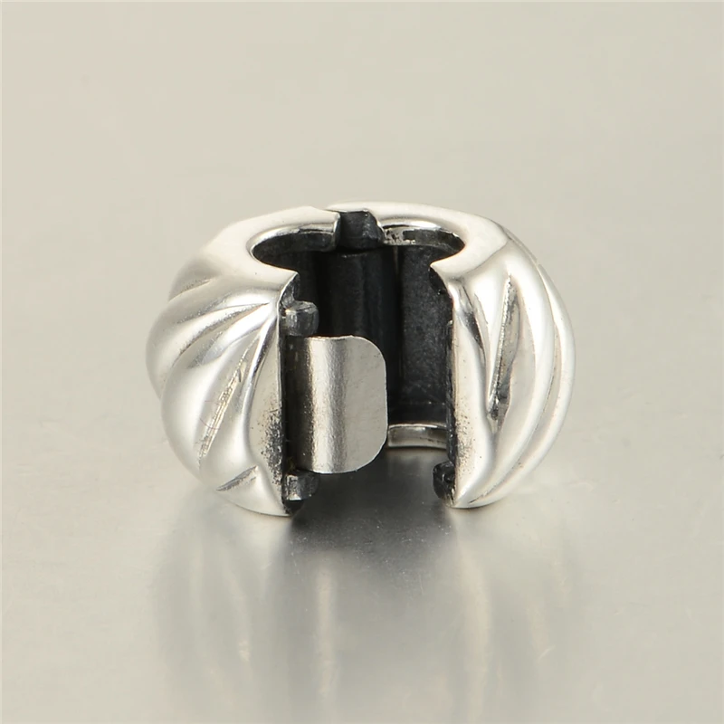 Подходит серебряный браслет с шармами новый 925 стерлингового серебра спиральные