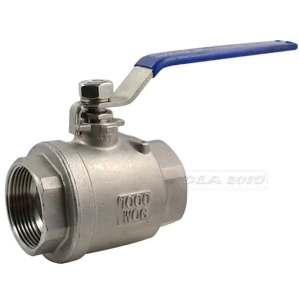 Фото 1-1/2" Female Full Port Ball Valve 2 Pcs Vinyl Handle WOG1000 Stainless Steel SS316 Обустройство дома 1-1/2" Female Full Port Ball Valve 2 Pcs Vinyl Handle WOG1000 Stainless Steel SS316 Обустройство дома