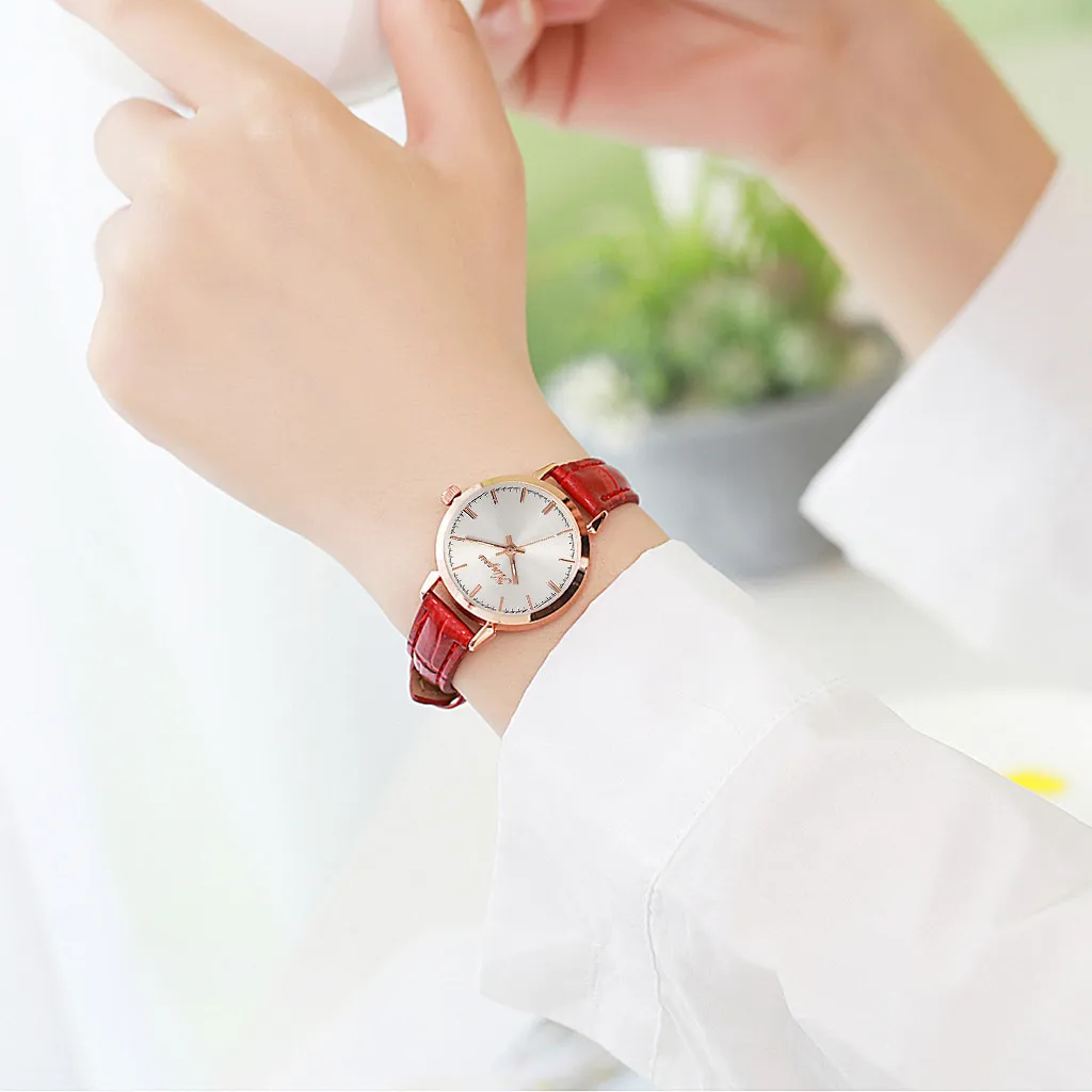 Женские кварцевые часы LD элегантные с диагональным ремешком в римском стиле