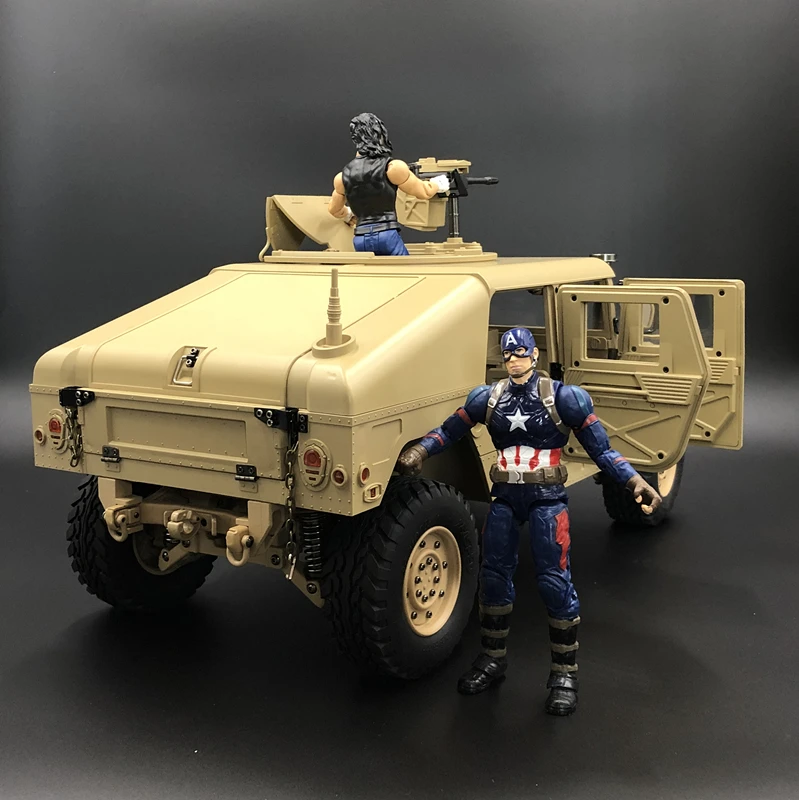 Murah AS S.4X4MILITARY Kendaraan M1025 Humvee 1/10 Rc Logam Chassis Kendaraan Off-Road Mobil HG-P408 Upgrade Cahaya Fungsi Suara