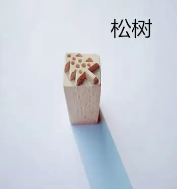 as picture Ручные резные деревянные штампы для печати DIY глиняная керамика печатные блоки глиняные инструменты лист/рыбья кость/белка/цветок/олень/дерево - Цвет: as picture