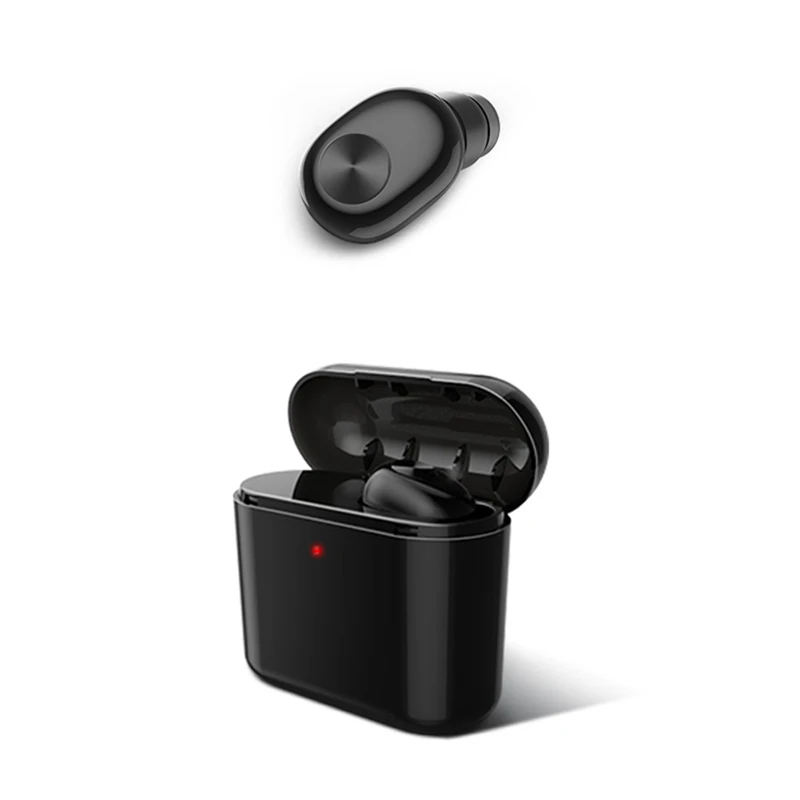 Вы первый беспроводной наушник Небольшие наушники с Bluetooth с микрофоном громкой связи Bluetooth наушники спортивные Беспроводные для iPhone Xiaomi - Цвет: Black