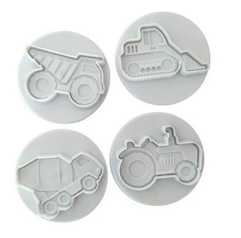 Строительство транспорт помадка печенья резак украшения Sugarcraft камедь