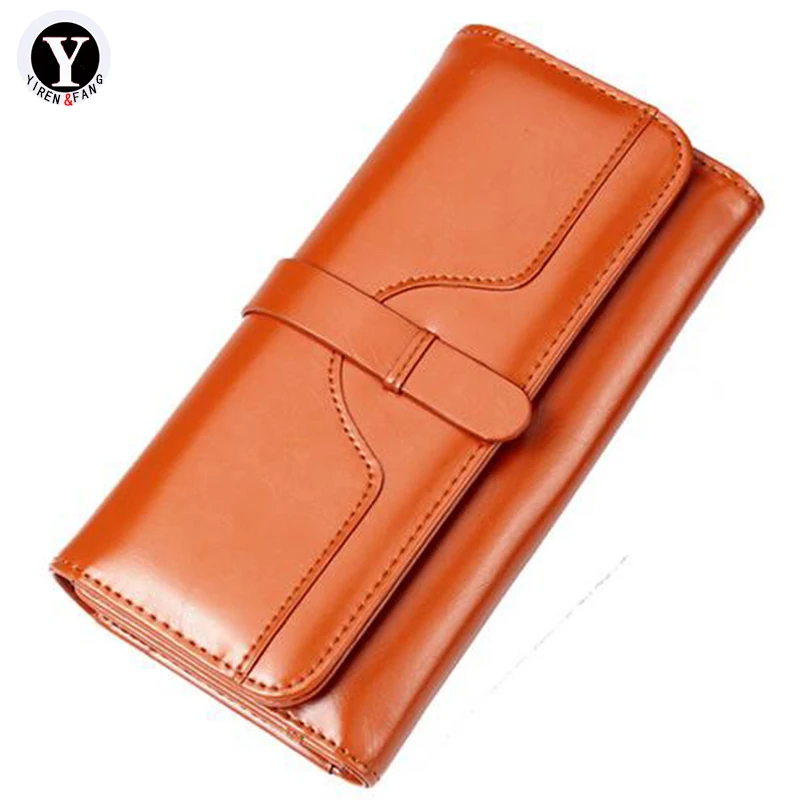 Yirenfang 2018 womens wallets and purses famous brand long money clip wallet women luxury leather clutch girl retro ladies | Багаж и сумки