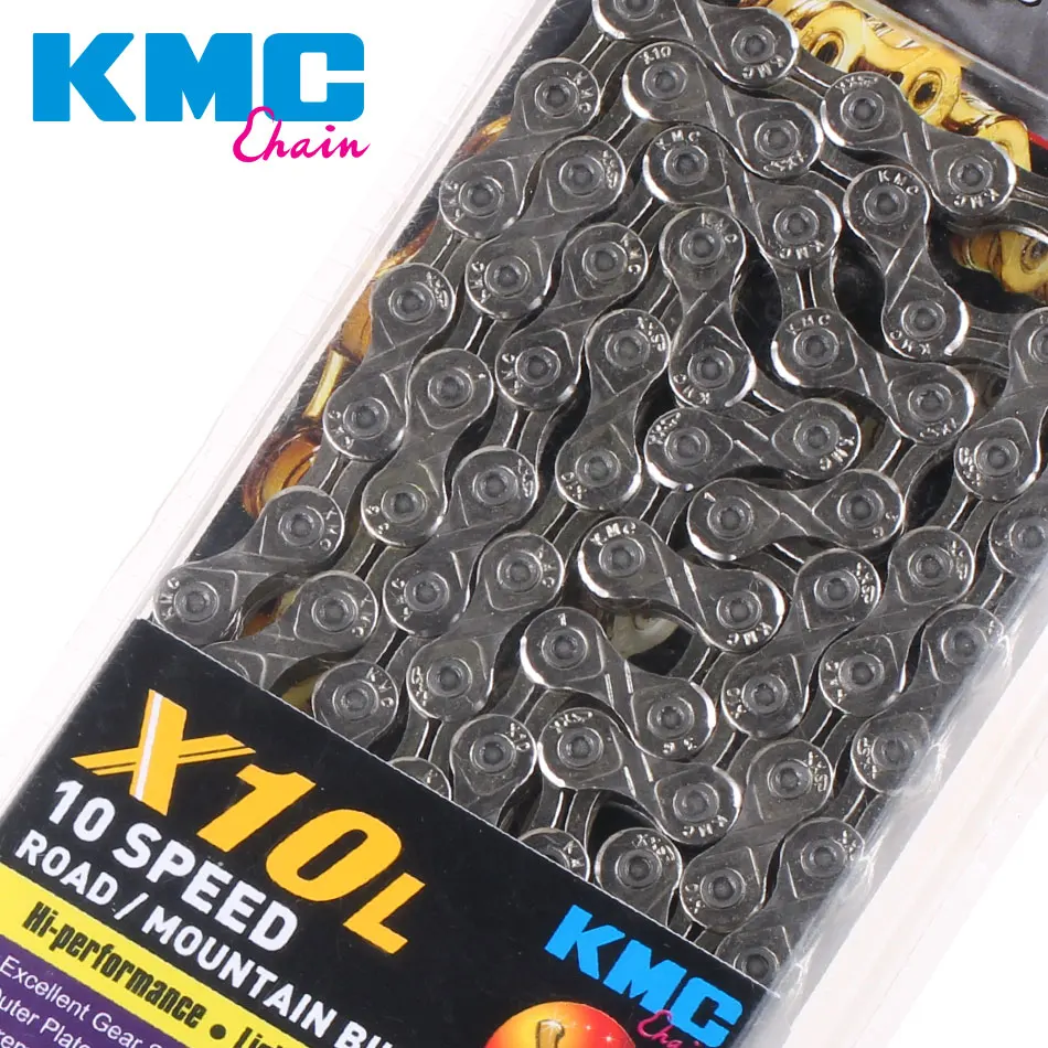 Велосипедная цепь KMC 116L 10 скоростей X10L с оригинальной коробкой и волшебной