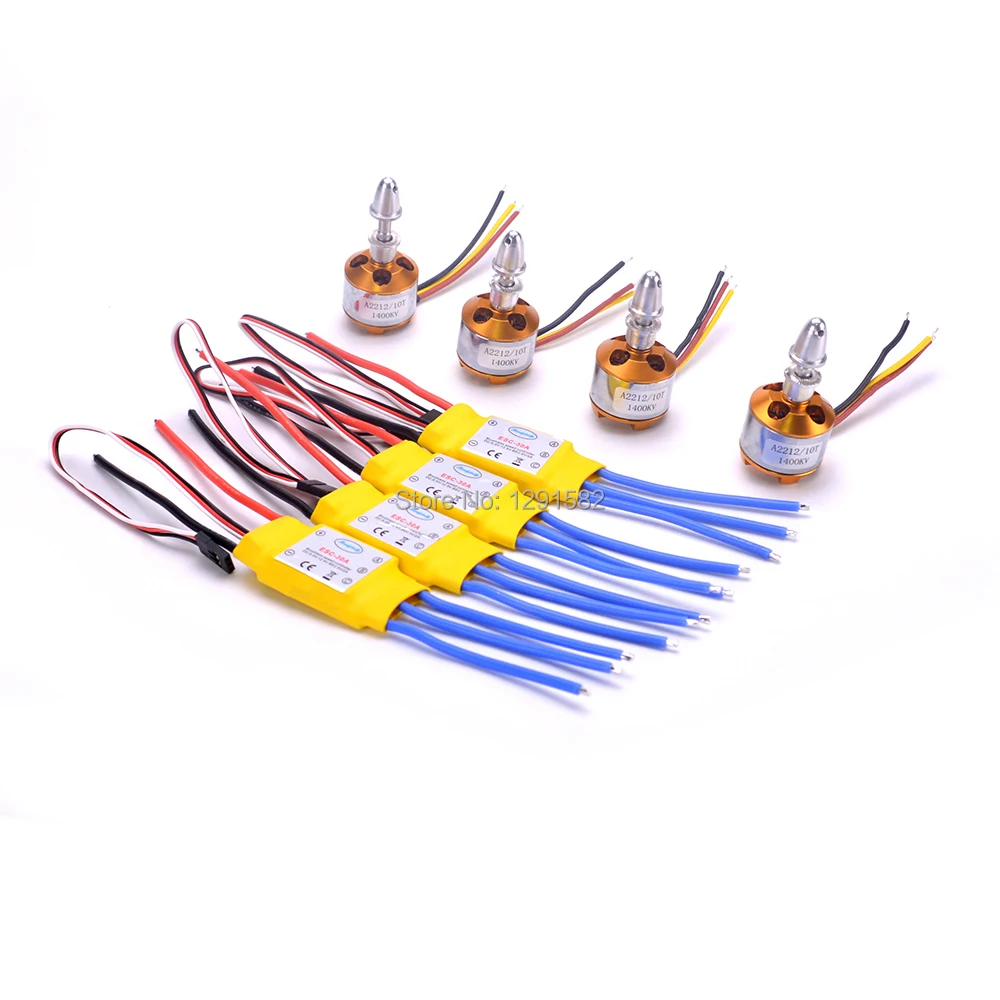 4 шт. A2212 2212 1400KV бесщеточный мотор 30A ESC Бесщеточный Регулятор скорости с 2A 5V BEC для