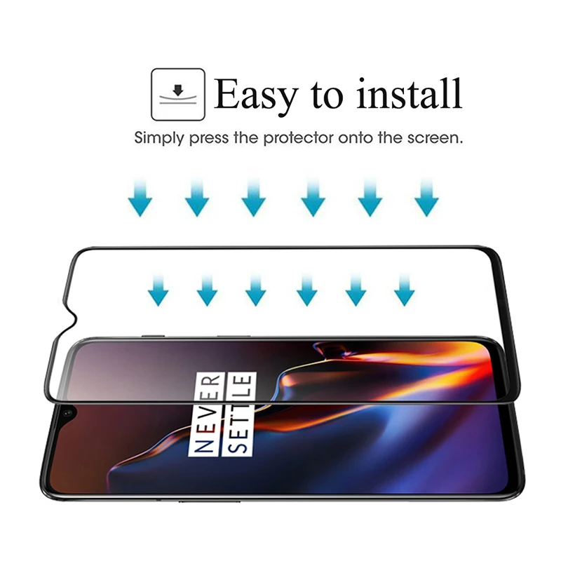 9D Защитное стекло для oneplus 6 комплектов/партия 5t 5 3T закалённое one plus t6 t5 защита