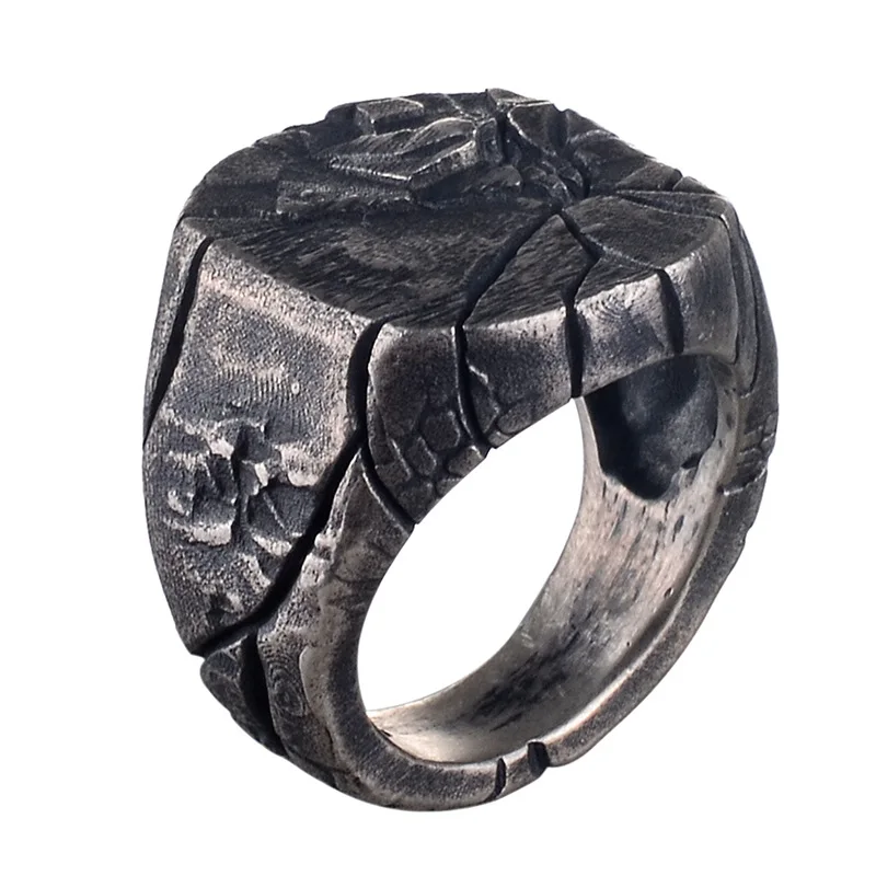 Мужское кольцо с перстней Anillo Hombre античное серебряное перстнем Викинга