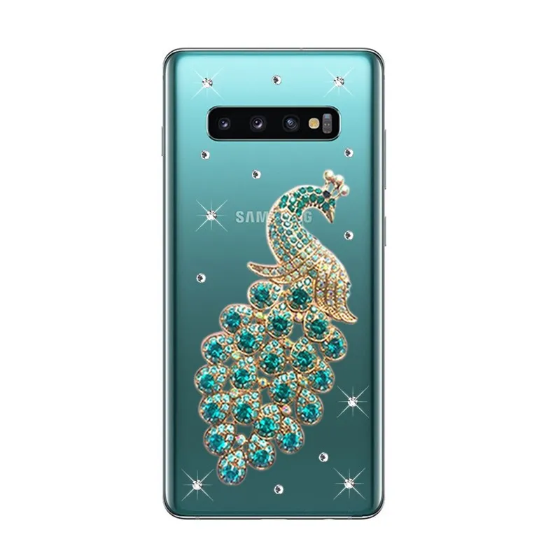 Чехол для телефона Samsung Galaxy S10 Plus S20 Ультра чехол с цветами Прозрачный A21s Note 8 20 S10e A22