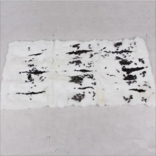 Натуральная кроличья меховая шкура/натуральная серая пластина из кроличьей