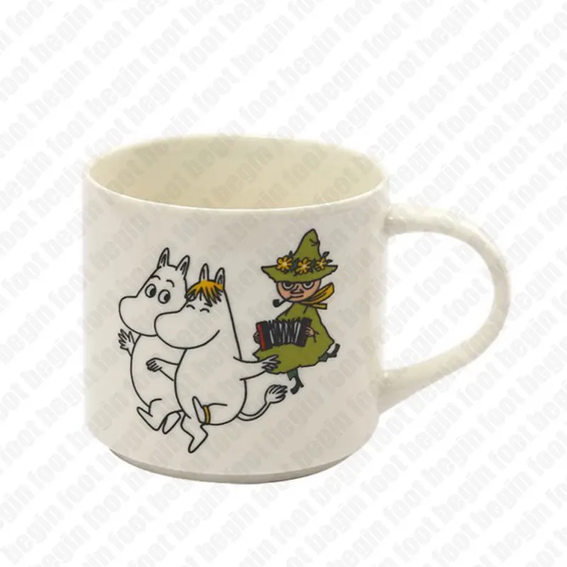 Singing Moomin мультфильм кружка Snorkmaiden Snufkin Little My Sniff The Snork Stinky Mymble Caneca кофейная чашка Muumi подарки для детей - Цвет: Singing