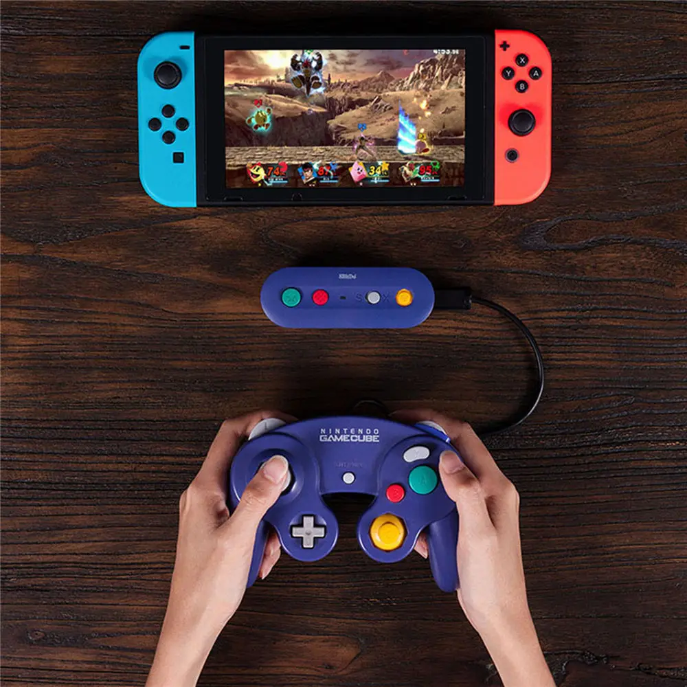 Геймпад 8bitdo Gbros Bluetooth Беспроводной адаптер с USB кабелем для NGC/WII/SNES NS переключатель