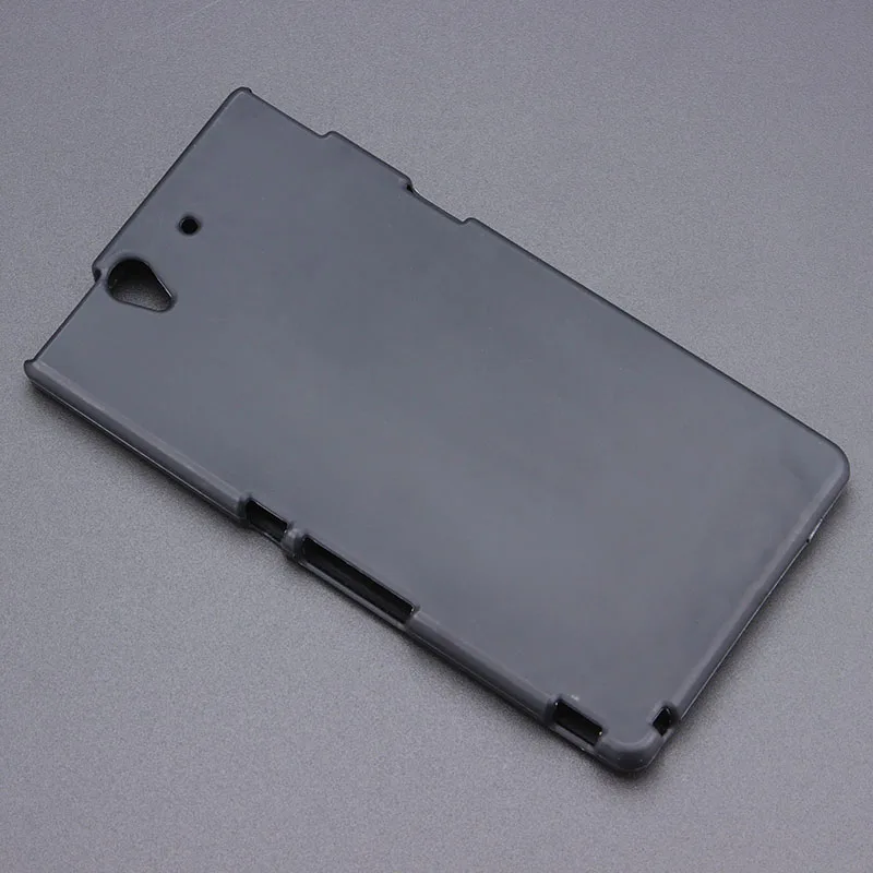Черный гелевый тонкий мягкий чехол из ТПУ для Sony Xperia Z L36h C6602 C6603 резиновая