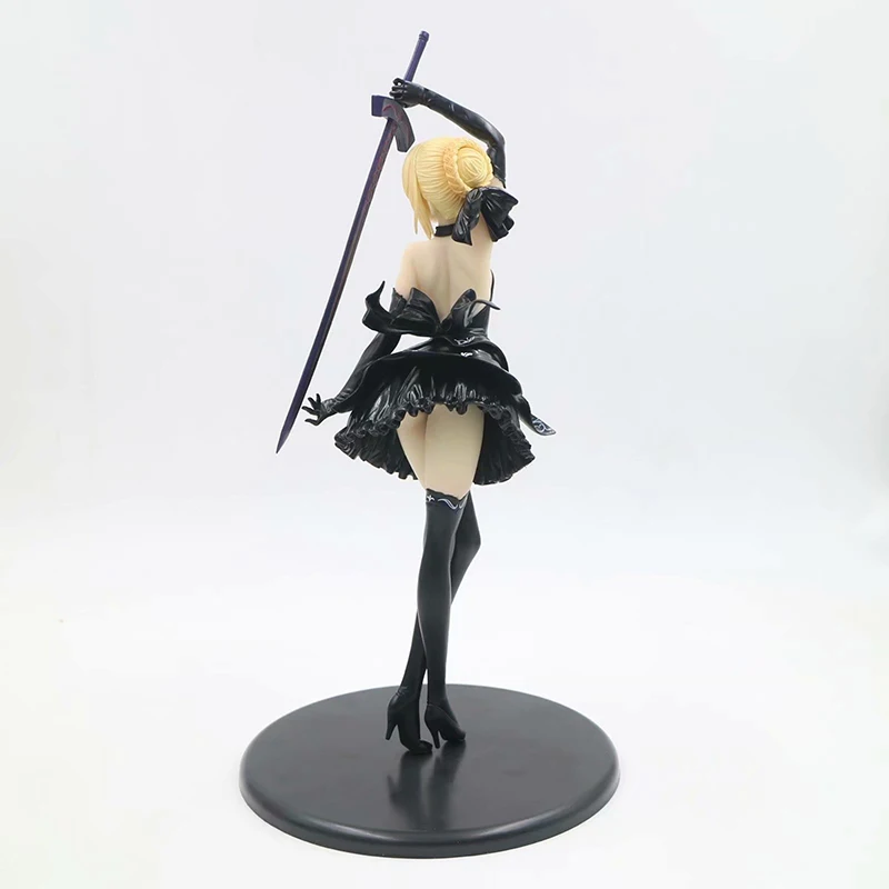 Аниме Fate Stay Night фигурка черное платье Saber Arturia Pendragon ПВХ Фигурки Коллекционная