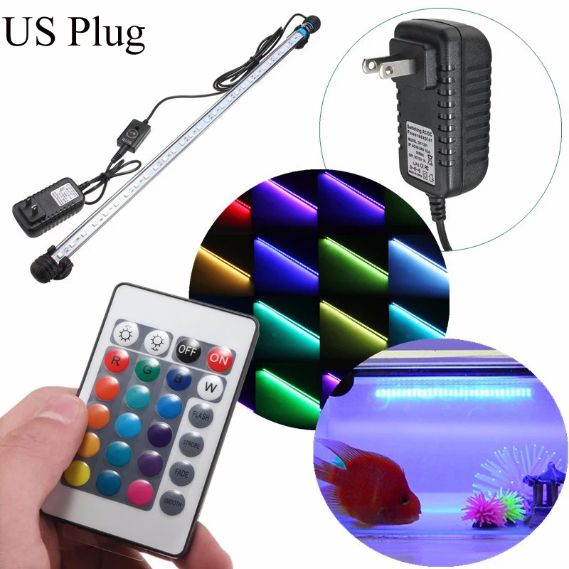 Аквариум Водонепроницаемый светодиодный светильник барный резервуар для рыбы