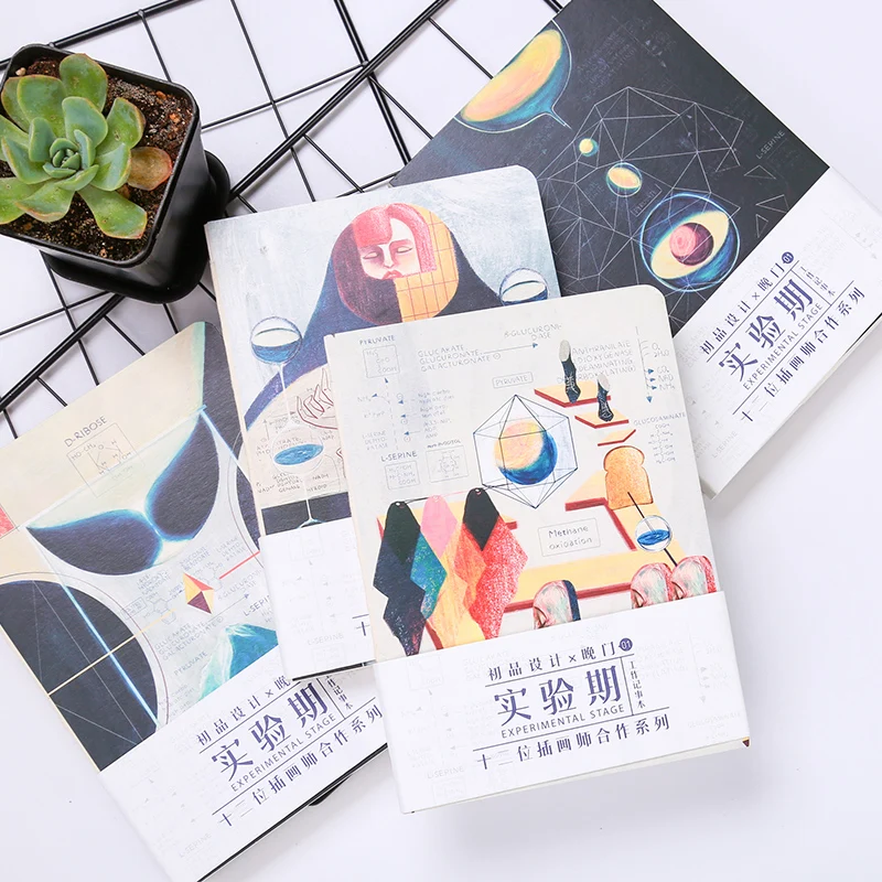 Новый винтажный блокнот с научной формулой абстрактный рабочий планировщик