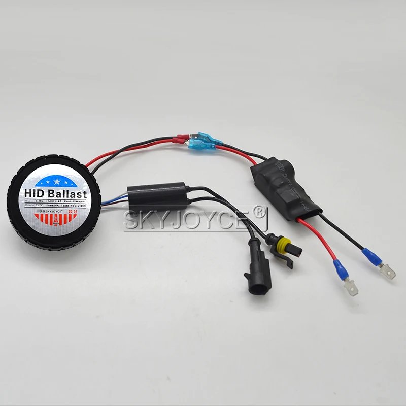 SKYJOYCE AC 12 В 55 Вт Canbus HID балласт для 55 Вт ксенон HID Замена лампы фар комплект мини все в одном тонкий круглый HID балласт