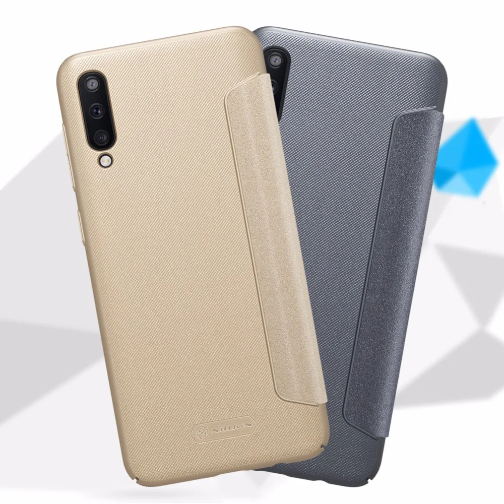 Filp чехол для samsung A50 A30 NILLKIN блестящий супер тонкий флип-чехол pu кожаный чехол samsung A50 A30