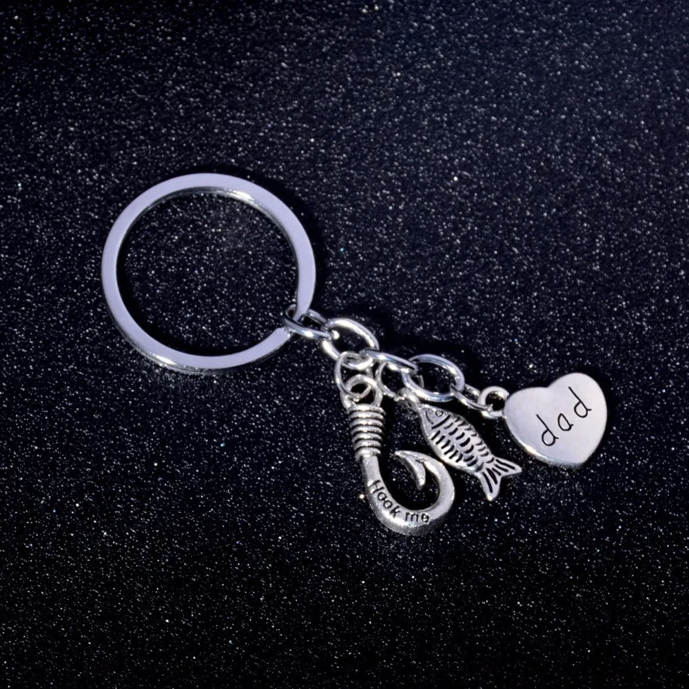 Брелок для ключей рыба с подвеской в виде папы|keyring love|fashion keychainkeychain fashion |