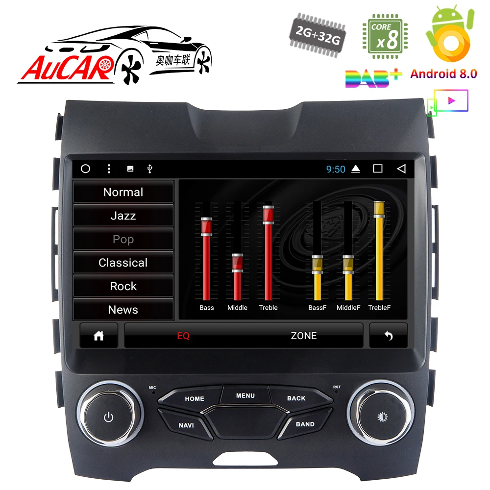 Android 7 1 10 &quotАвтомобильный dvd-плеер GPS навигационная система для Ford Edge 2015