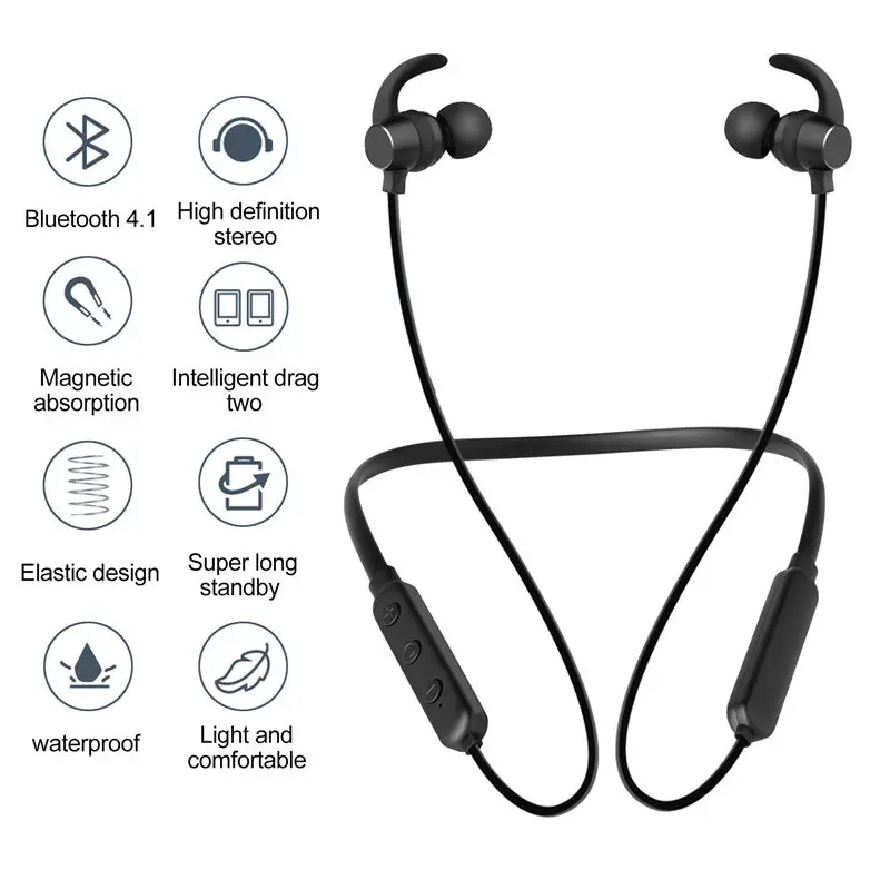 Higt качество шейный Браслет Беспроводная Bluetooth гарнитура Наушники V4.1 X7 стерео