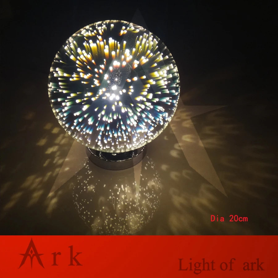 Светильник ARK новый дизайн диаметр 20 см хромированный затеняющий зеркальный