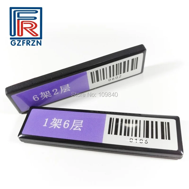 1000pcs Customized printing UHF RFID ABS anti metal Shelf tag 512bit for library File Assets Logistics management
