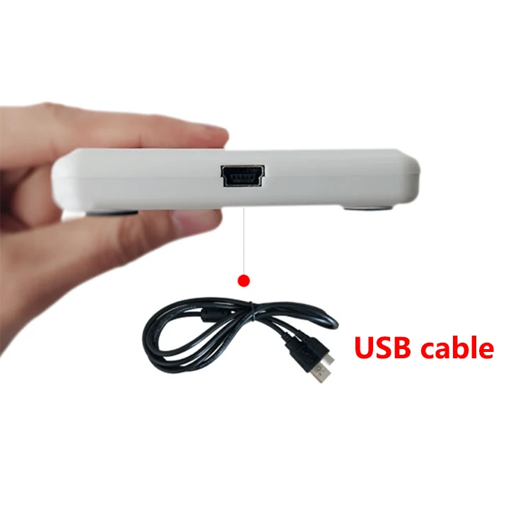 Настольное устройство uhf-диапазона usb uhf rfid считыватель писатель ISO18000-6B/6C для системы контроля доступа УВЧ образец карты, SDK демо ПО