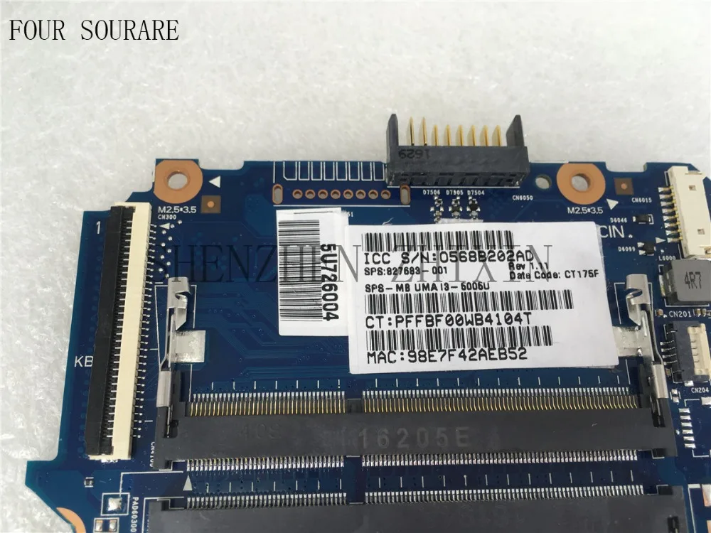 Foue Sourare для hp 14 AC 240 G4 материнская плата ноутбука I3 5005U cpu 827683 001 6050A2730001 MB A01 тест