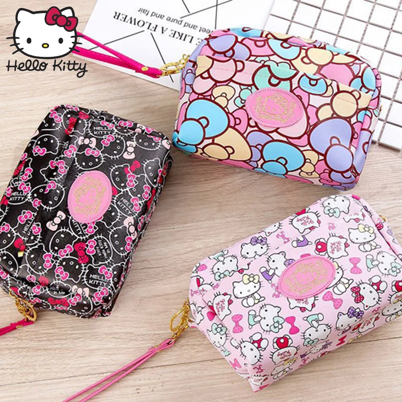 Сумка через плечо с бантом для девочек Hello Kitty 3 сторонняя детская вместительная