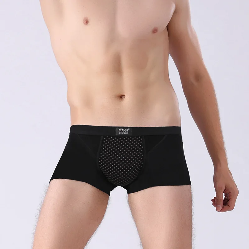 

Potent Magnetic Therapy Boxer Shorts Magnet Boxer Shorts Men's Health Underwear Men's Quality Cotton Underpants Brand Plus Size