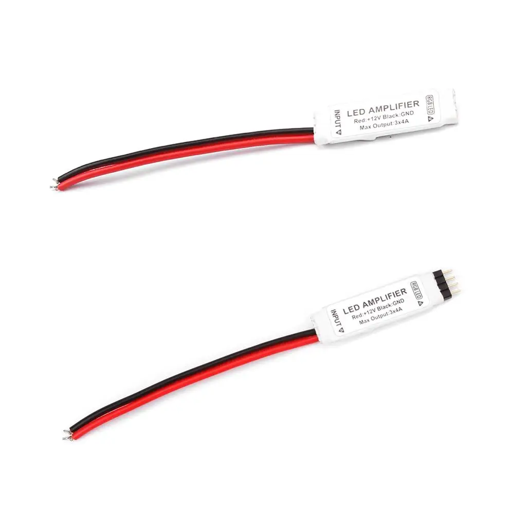 RGB Светодиодная лента усилитель DC12V 4A полоса повторитель мощности пульт