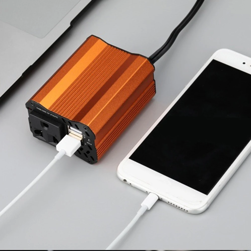 Двойной 2.1A USB 150 Вт DC 12VTo AC 110 В/220 В портативный автомобильный инвертор зарядное устройство конвертер адаптер Автомобильное зарядное устройство адаптер