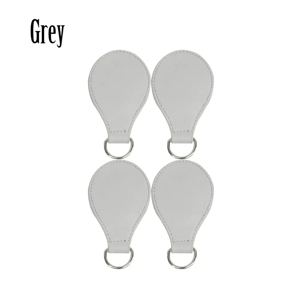 Grey Красочные 2 пары 4 шт ПУ капля конец для Obag капель ручка ремешок капля крепления для O сумка падения Obasket женская сумка - Цвет: Grey