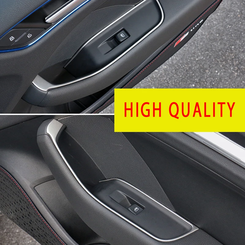 4 шт. декоративные наклейки на подлокотники внутренней двери из нержавеющей