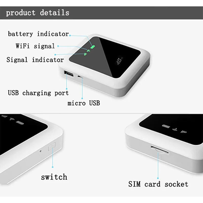 Q5 4G Роутер портативный точка доступа MiFi ПУСТЬ беспроводной Wifi мобильный
