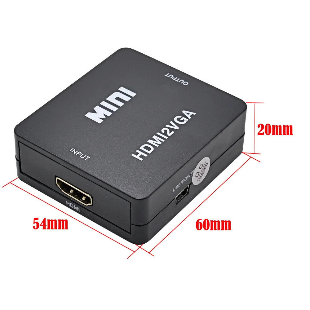 Преобразователь CHIPAL 1080P HDMI в VGA с аудио HDMI2VGA переходник для ПК ноутбука проектора