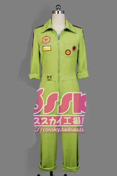 Супер DanganRonpa 2 Kazuichi Souda Dangan Ronpa костюмы комбинезон униформа с шляпой