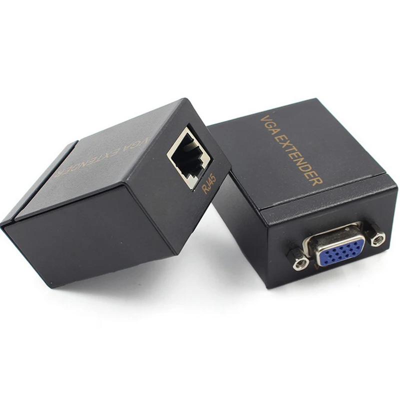 Удлинитель VGA для кабеля cat5e/6 до 60 м удлинитель UTP|extender repeater|vga utputp extender |