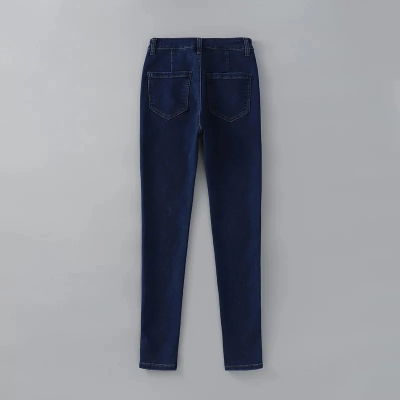 Женские обтягивающие джинсы до щиколотки белые эластичные узкие брюки-карандаш