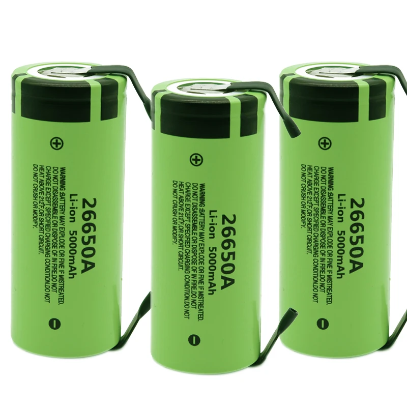 4 шт. Оригинальный аккумулятор для Panasonic 26650A 3.7V5000mAh высокой емкости 26650 литий